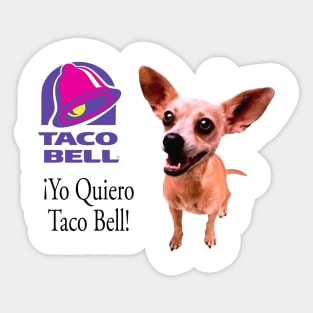 Taco Bell Dog Sticker